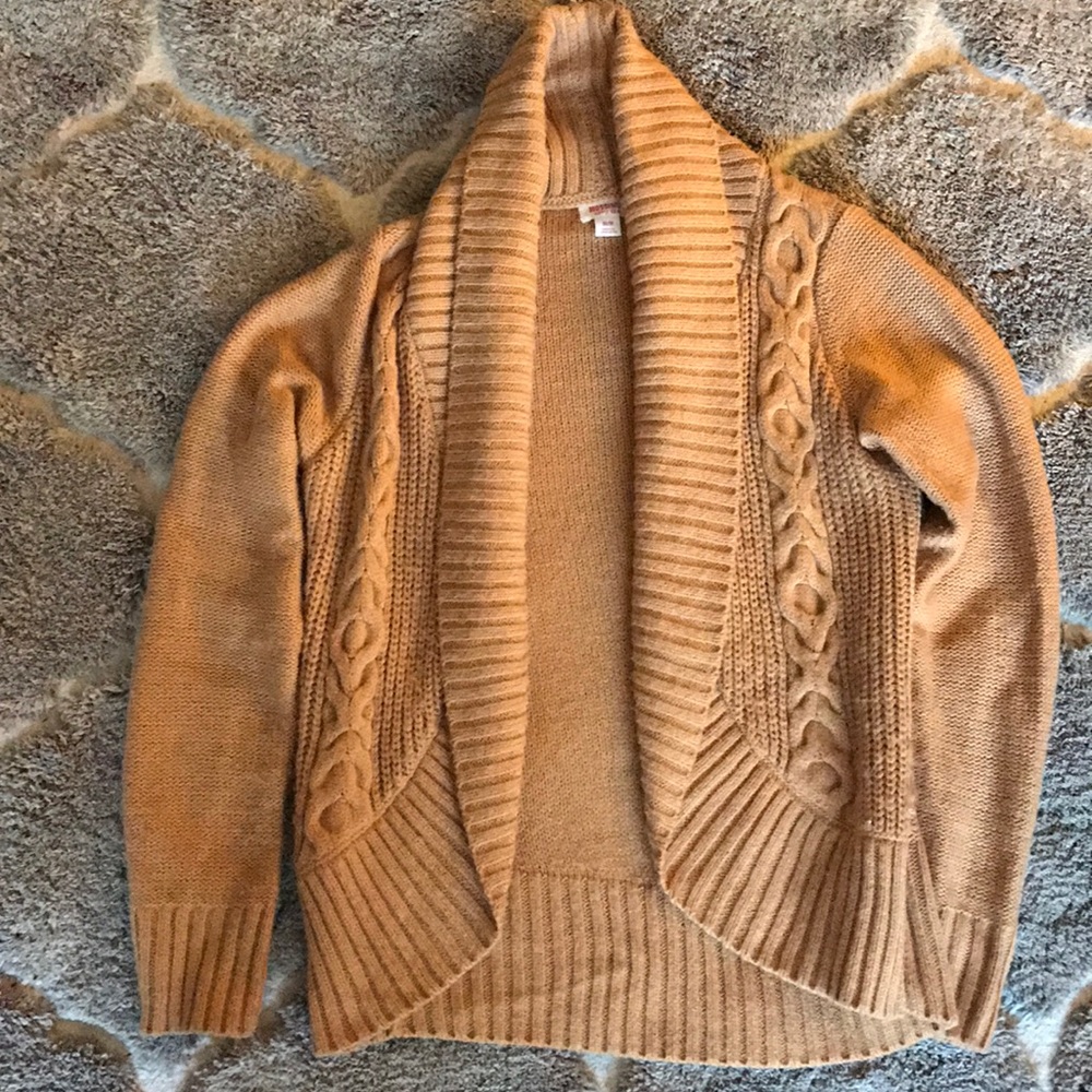 Mustard cable knit sweater